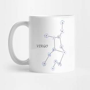 Virgo Zodiac horoscope Constellation Sticker flower Mug